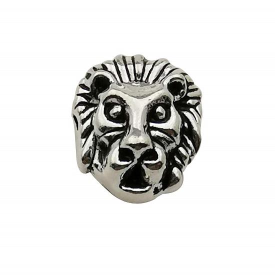 36pcs Antique Silver Bronze Gold Mixed Lion Head Loose Spacer Bead,Craft Supplies Charms Pendants for Jewelry Findings Making Accessory