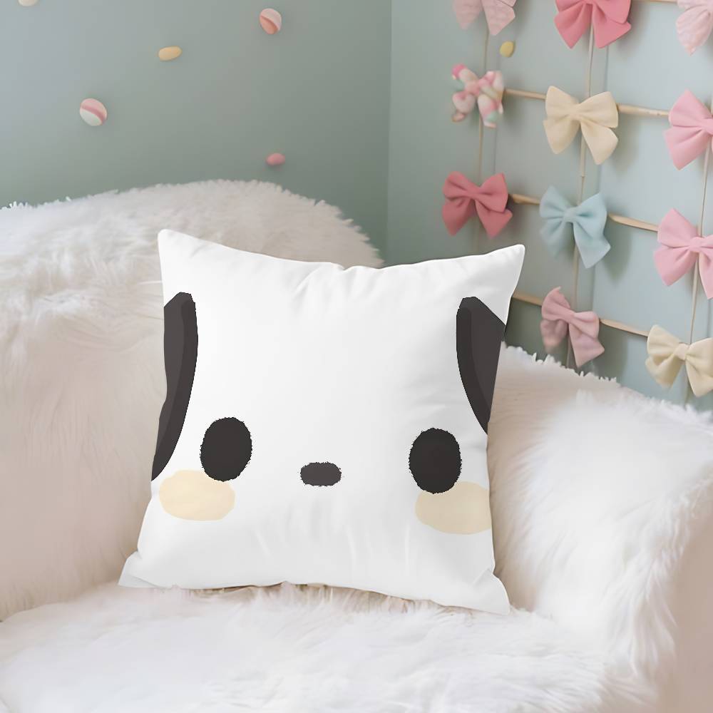 CuteSsanrioSkawaii Case Plush Fabric Soft Pillowcase Double Sided Print Cushion Cover Household Gifts