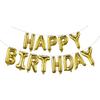 Gold Happy Birthday Balloons Banner 16 Inch Mylar Foil Letters, Inflatable Party Decor and Birthday Decorations for Women, Men, Boys & Girls Kids and