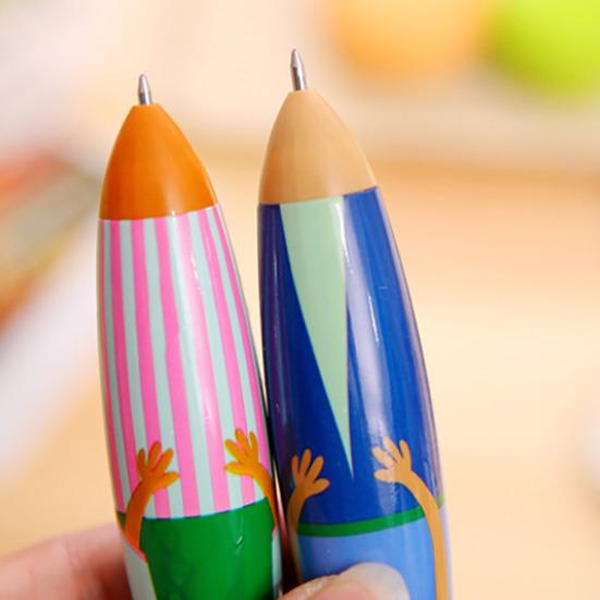 Bolígrafo Retráctil con Tinta Azul Figura de Dibujos Animados Linda Herramienta de Escritura Creativa para Estudiantes Oficina Escritura Suave Agarre Antideslizante Divertido