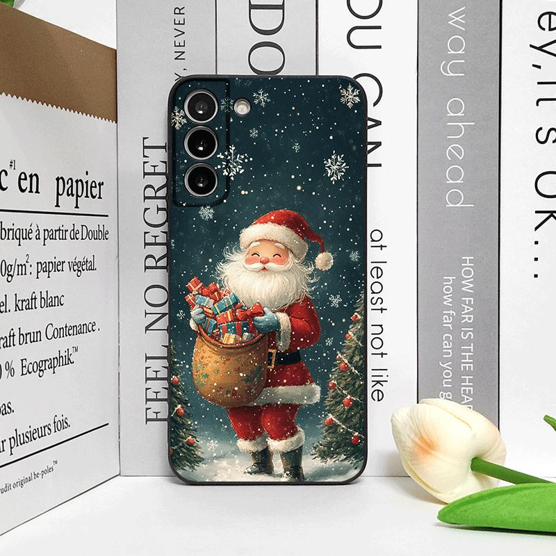Frohe Weihnachten Baum Weihnachtsmann Muster Handyhülle für Motorola Moto Edge 50 Fusion 40 30 Neo G34 E14 G75 X40 G85 G54 Pro Hülle