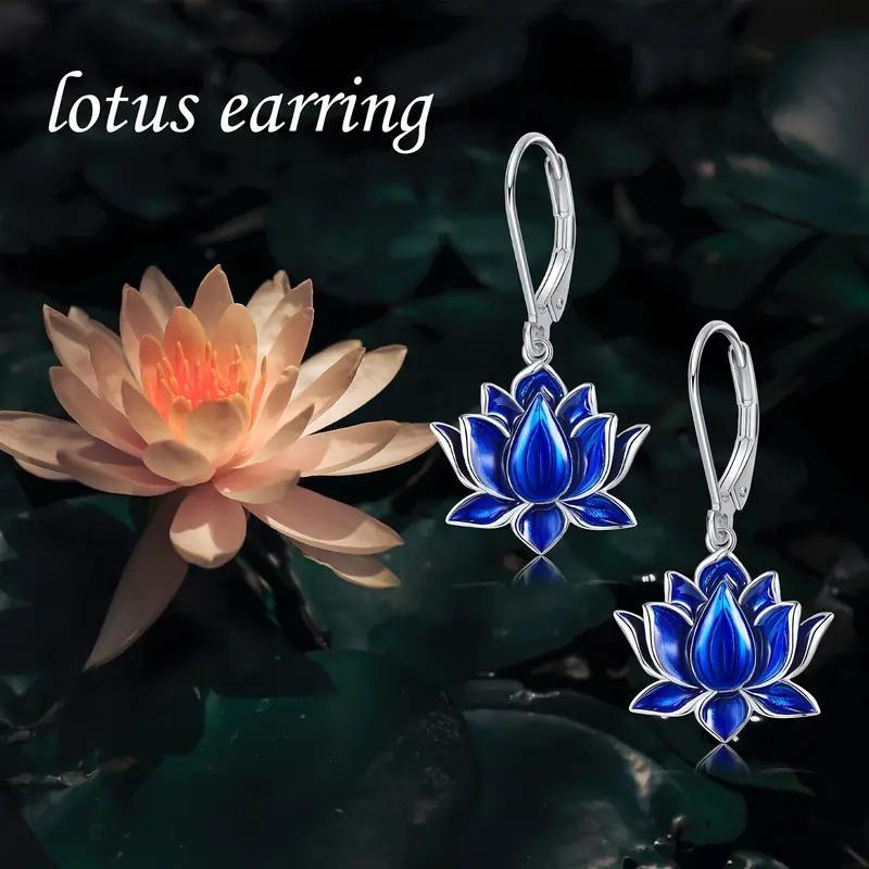 Elegante dames Lotus Hanger Oorbellen - Geschikt voor Dagelijkse Casual Kleding, Werkkleding, Bruiloft, Feest Accessoires