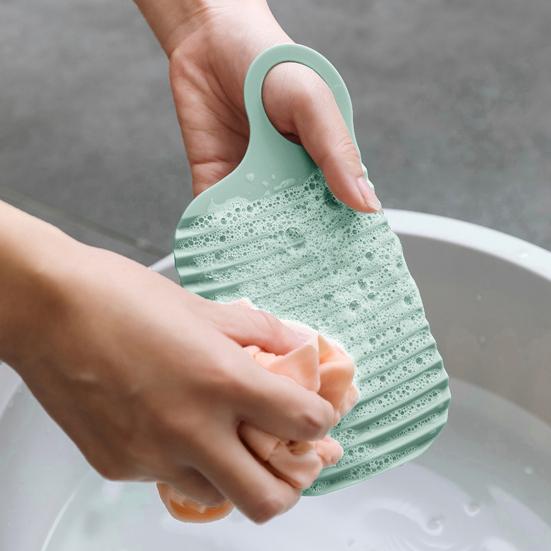 Wash Board Non Slip Quick Decontamination Thickened Portable Silicone Mini Wash Board Cleaning Products Laundry Accessories