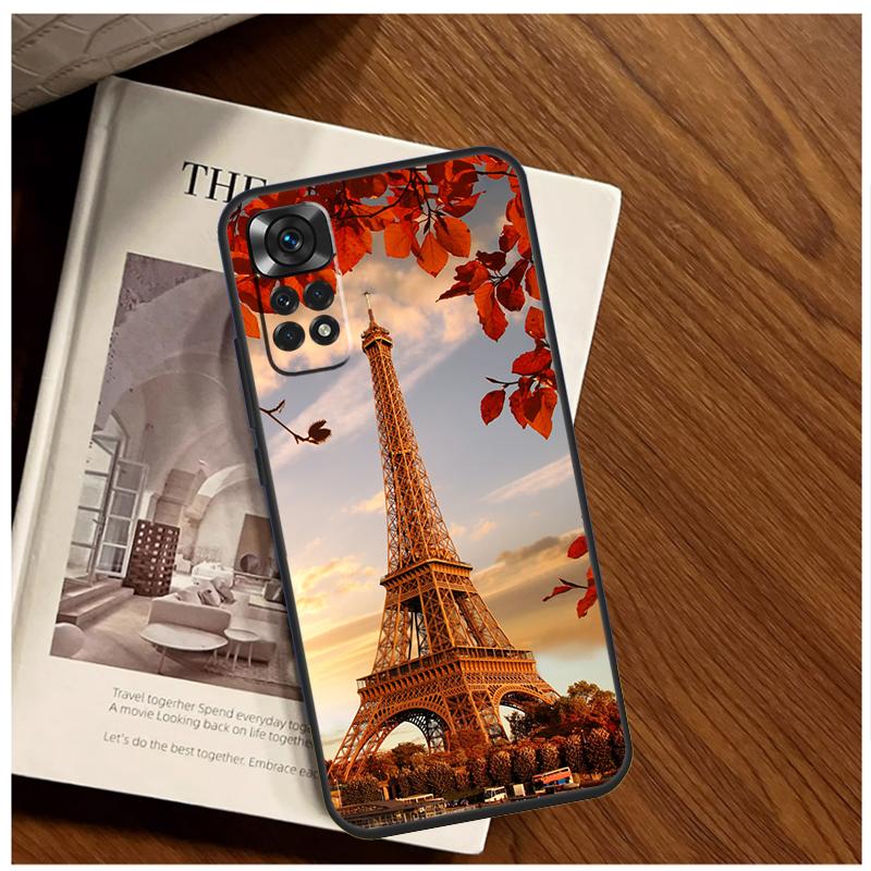 Paris Eiffel Tower Case For Xiaomi Redmi 12 12C 13C 10C 9C Redmi Note 13 12 9 10 11 Pro 9S 10S 11S 12S Cover
