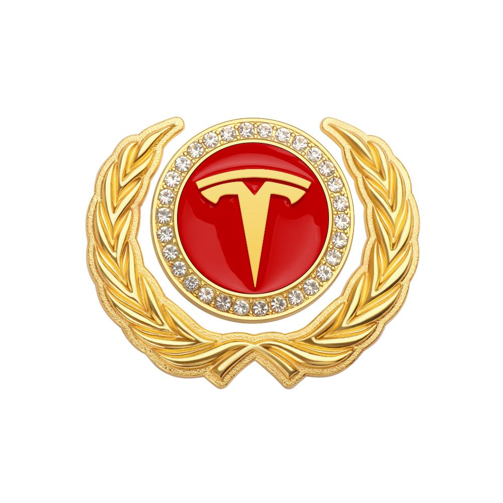 1 Stück 3D Metall Auto Dekoration Aufkleber Auto Schild Abzeichen Aufkleber Für Tesla Model 3 Model S X Model Y Roadster SpaceX Cybertruck