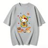 Summer Hello Kitty Cartoon Print Short-Sleeve T-Shirt, Women's T-Shirt, Classic and Stylish Top