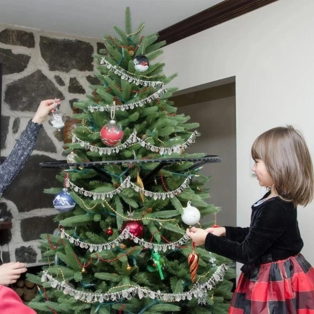 Acrylic Crystal Bead Garland Iridescent Christmas Decorations New Crystal Bead String