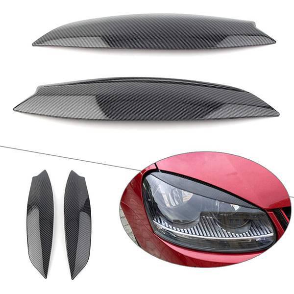 Volkswagen Golf MK5 GTI/R32 Carbon Fiber Headlight Eyebrows (1 Pair)