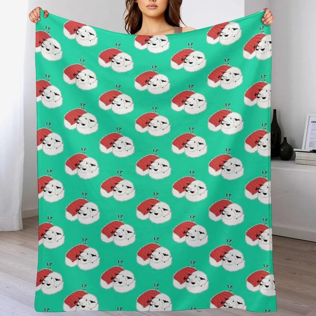New EGGIE SUSHI Welcome To Demon School Irumakun Throw Blanket Versatile Cozy Throw Blanket for All Occasions