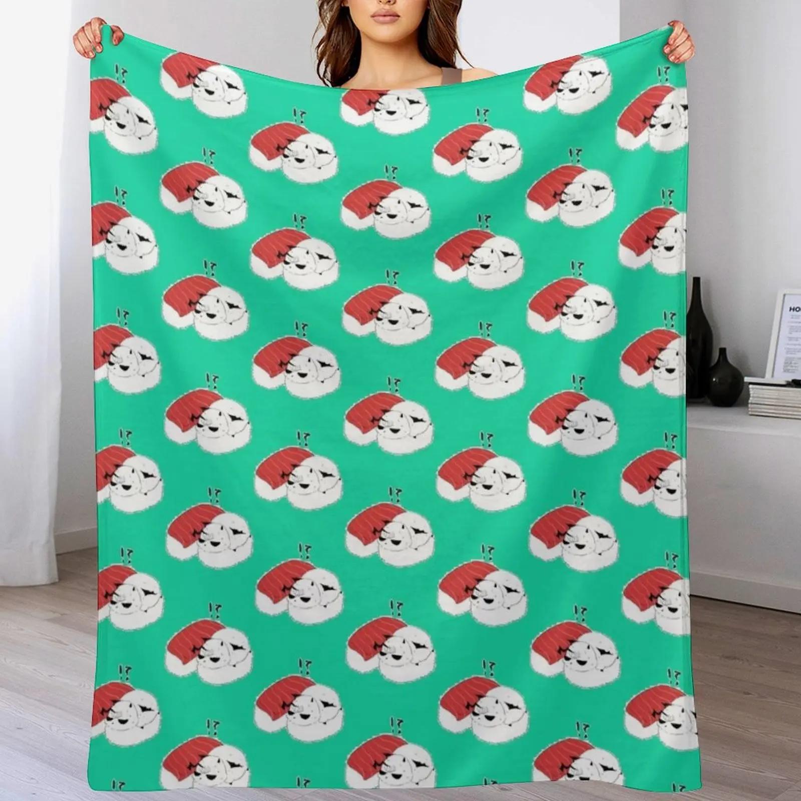 

New EGGIE SUSHI Welcome to Demon School Irumakun Throw Blanket Versatile Cozy Throw Blanket for All Occasions 102x76cm(40x30in)