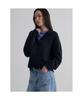 8seconds V-Neck Contrast Pullover Navy