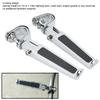 KIMISS Motorcycle Foot Pegs,Pair Clevis Foot Pedal U Clamp Footrest Universal Motorcycle Street Bike 1"-1-1/4" Highway Engine Crash Bar