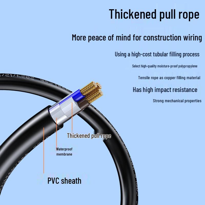 Shengwei RVV National Standard Pure Copper Multi-core Power & Monitoring Cable, 50m