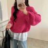 Koreaanse Luie Stijl Losse Ronde Hals Pullover Trui Voor Dames