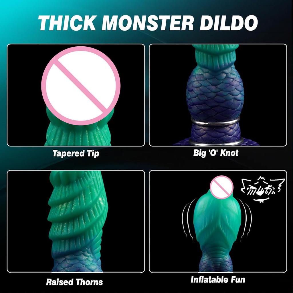 Inflatable Pikachu Suction Cup Dildo with Knot Design for All Genders