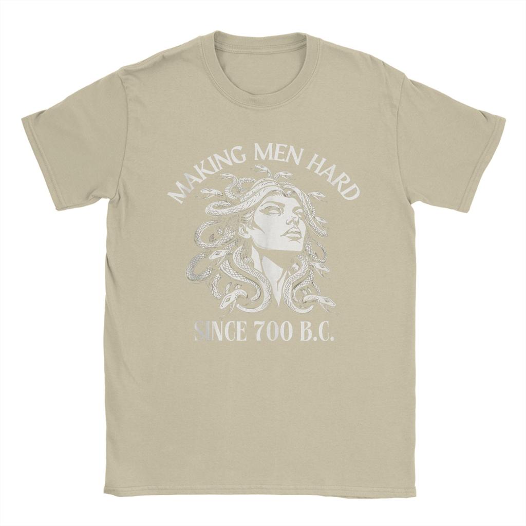 Medusa Making Unisex Hard Since 700 BC Greek Mythology Funny Unisex T Shirt Vintage Tees Short Sleeve TShirts Cotton Plus Size Tops