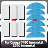 Compatible for Conga 7490 Immortal Series / 8290 Immortal Series Main Side Brush Replacement HEPA Filter Mop Pads Spare Parts