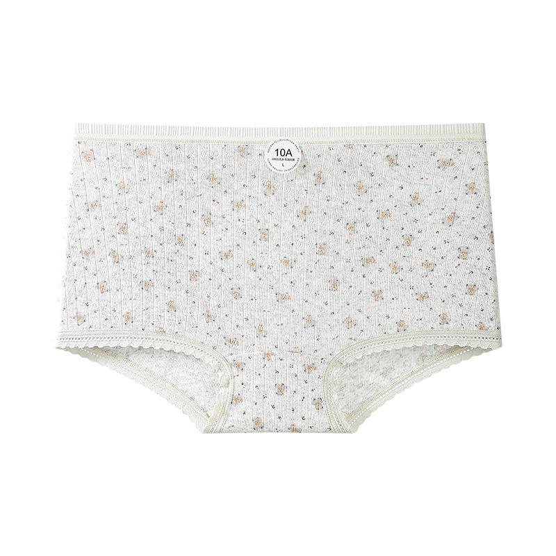 

Women s Pure Cotton Low-Rise Panties with Antibacterial Cotton Crotch, Breathable Elastic Fit, and Fresh Print. M [80-100 lbs]