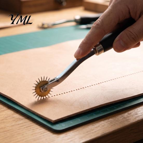 DIY Sewing Supplies Wooden Handle Tracing Wheel, 2/3mm Needle Point Wheel for Wood Marking Tool Craft Patterns, Faux Leather Projects, Professional