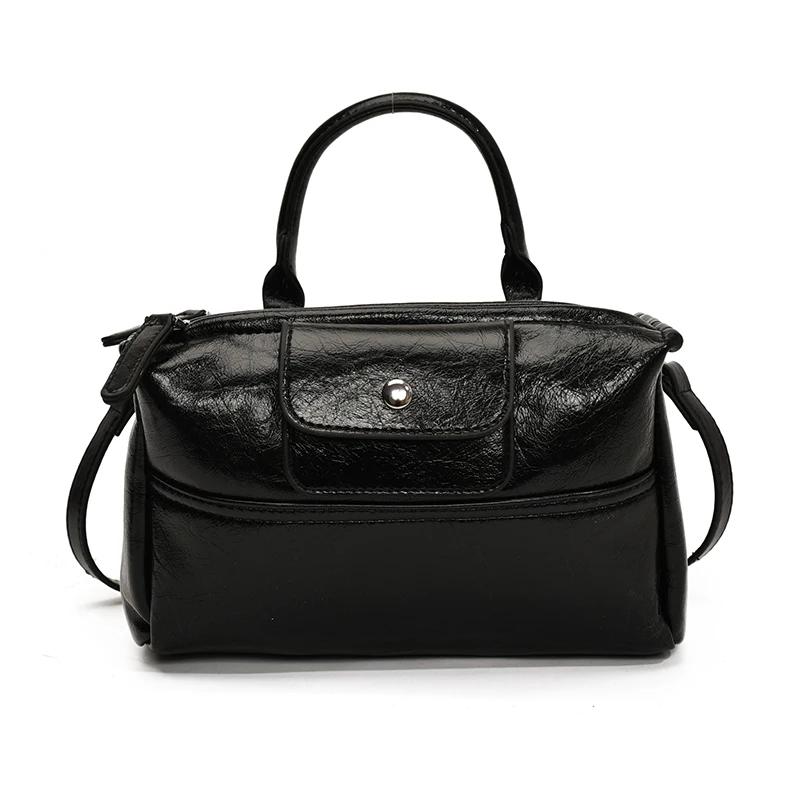 

New Advanced Sense Versatile Large Capacity Women s Shoulder Bags 2026 Fashi Solid Niche Design Ccise Commute Crossbody Bags чёрный