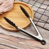 27/36cm New BBQ Tools Appliances Stainless Steel Head Salad Food Clip Silicone Handle Barbecue Tongs