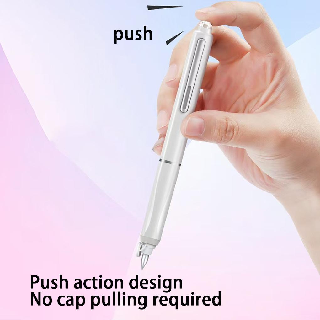 Fountain Writing 5 No Leakage Retractable Fountain Pen 0.38mm Ink For Fountain Leak-Free Clear Ink Retractable