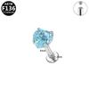 Trendy Titanium Geometric Star Cartilage Stud Earrings