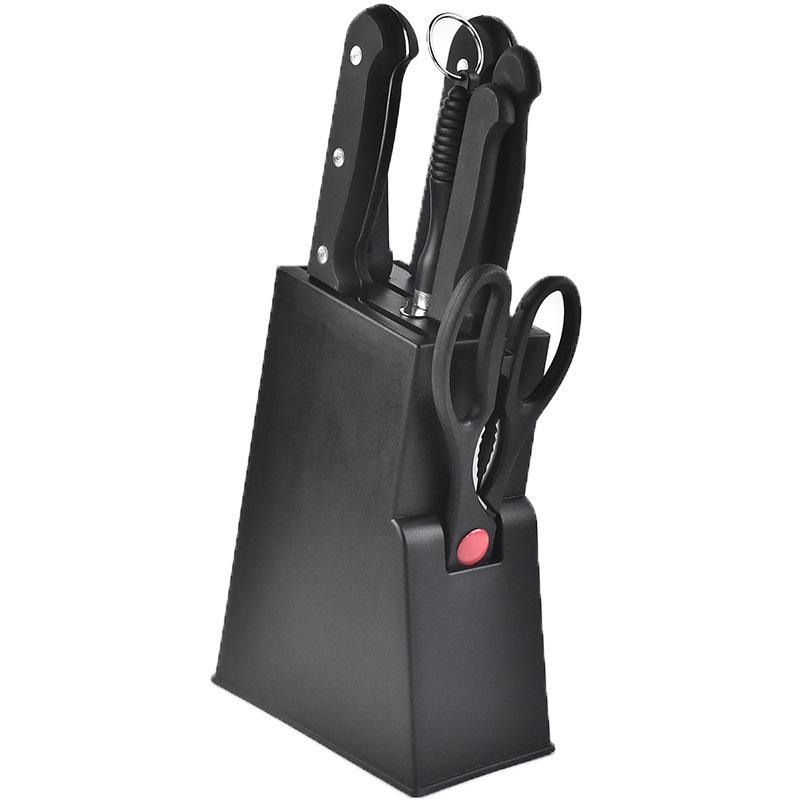 Multifunctional Kitchen Knife Storage Rack with Full Steel Handle