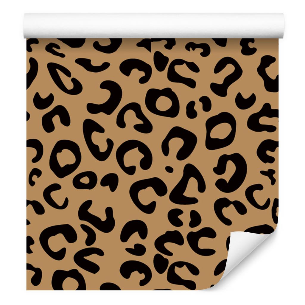 Animal Skin Wallpaper Gold, Ochre, Rust and Black 50x1000