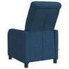 Massage Recliner Blue Fabric