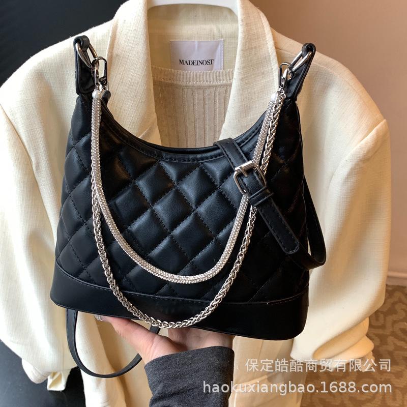 This year's popular diamond chain bag women's 2025 new trendy fashion high sense foreign versatile shoulder messenger bag