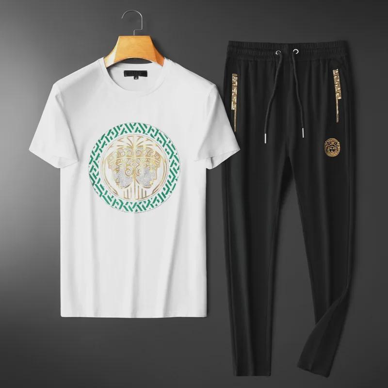 Μοντέρνο Ανδρικό Σετ Καλοκαιρινό T-Shirt & Σορτς Mercene Ελαφριάς Πολυτέλειας