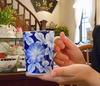 Koransha Morning Glory Pattern Mug 300ml Arita Ware Made In Japan Beautiful Refreshing Indigo Tone The Bottom Has the Word In the Language of Morning