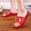 New Crystal Flat Bottom Thick Slippers Glass Slippers Women's Summer
