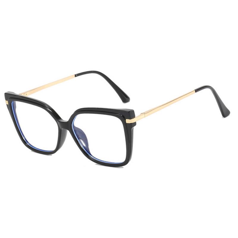 

Ladies Square Flat-Top Glasses Frame Myopia Prescription Frame Optical Eyewear Ladies Square Flat Light Glasses 1.56 myopia -6.0