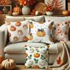 Pumpkin-Printed Pillowcases for Autumn VibesSuitable for Sofa Car Bedroom Decorative Cushion Cover Pillow Cover