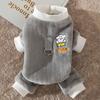 Warm Fleece Dog Sweater Small Breeds Winter Four-Legged Coat Pomeranian Bichon Teddy Schnauzer