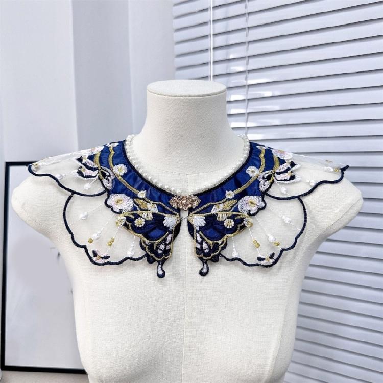 Yunjian Shawl Decorative Hanfu Floral False Collar Embroidery Detachable Collar