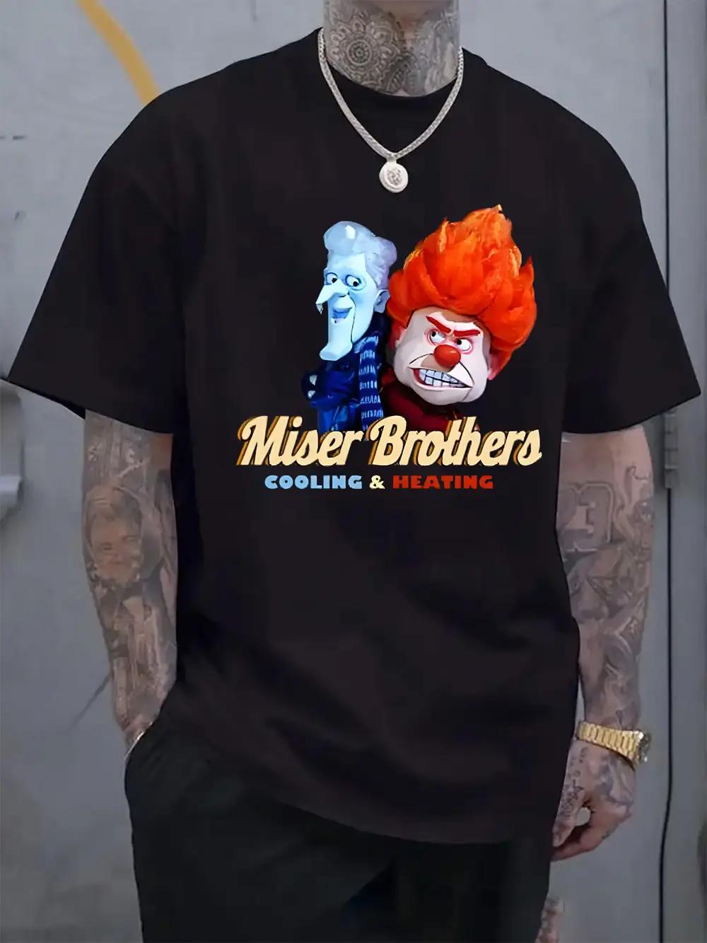 

Casual Graphic T-shirt - Muser Brothers Cooling & Heating Design XXL