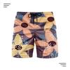 Mens Quick-Dry Beach Shorts With Digital Print Loose Fit Vacation Travel Sports
