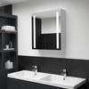 VidaXL LED Mirror Bathroom Cabinet Wall-Mounted LED Cabinet Storage Cabinet Bedroom Home Interior 285125