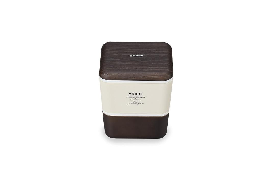 Showa ARBRE Square Nest Lunch Brown 27026 W10 D10 H11cm Size Approx.