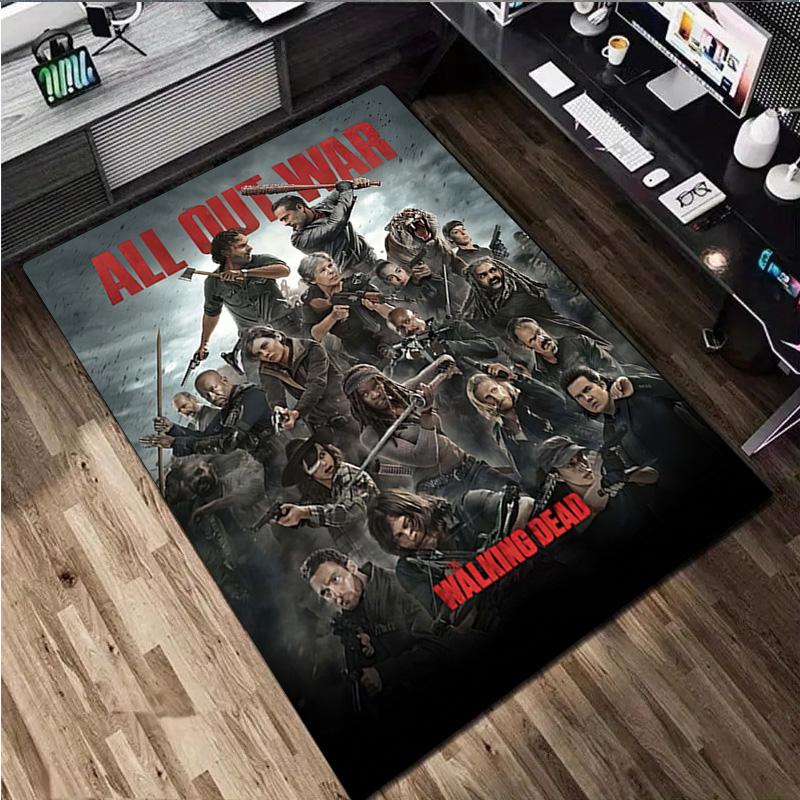The Walking Dead  Rug - Home carpet Office Decorative Carpet For Living Room Bedroom Door Mat Floor Rug Computer Chair Area Rug