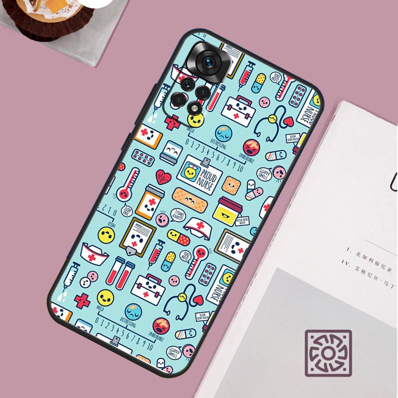 Medical Doctor Nurse Phone Case For Xiaomi Redmi Note 13 12 12S 12C 13C 10 10C 9 9C 10S 11S 11 Pro Soft Cover