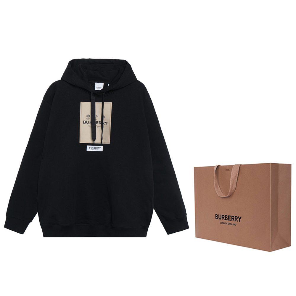 Burberry Owie Label Logo Hoodie 80571001
