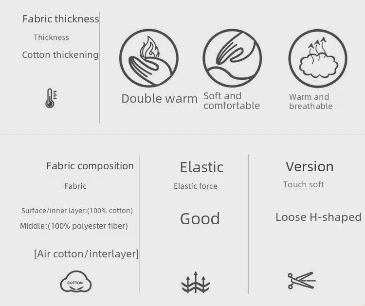 Dámské silné zimní bavlněné pyžamo - 100% čistá bavlna, nadměrná velikost, nositelné uvnitř i venku