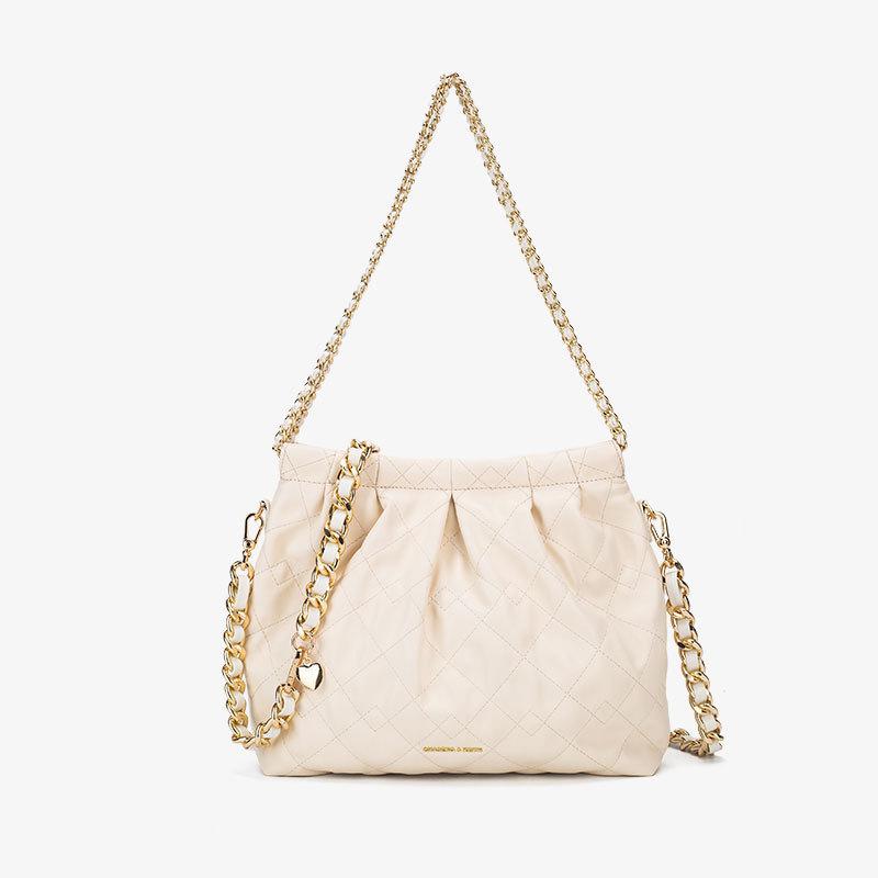 Ledertasche, Neue Mutter und Kind Kettenbeutel, Damenhandtasche, Großes Fassungsvermögen, Hochwertiges Gefühl, Umhängetasche, Faltenbeutel, Zufälliger Beutel