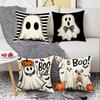 Halloween Pillowcase Skull Pumpkin Print Pillow Car Sofa Cushion Cover Funny Ghost Cushion Cover