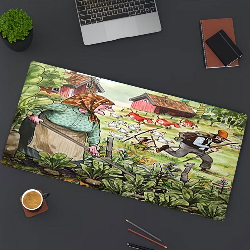 Pettersson und Findus Print Mouse Pad, for Keyboard Pad Laptop PC Mat for Office Home Use, Desk Decor, Perfect Birthday Gift for Gamers
