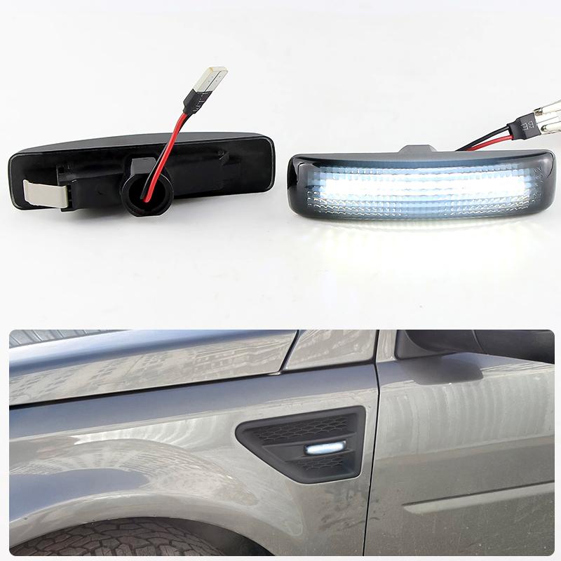 

2PCS LED Side Marker Lamp White Light for Land Rover Freelander 2 Discovery 3 4 Discovery 4 Rang Rover Sport OEM XGB000071